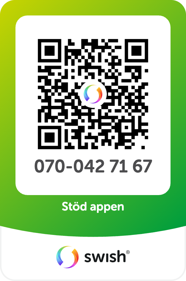 Swish QR-kod — Stöd appen